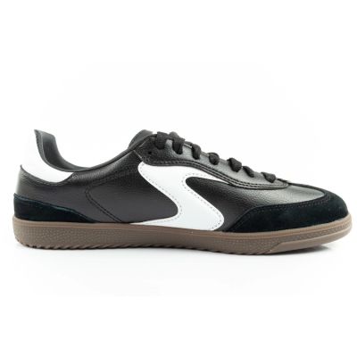 4. Skechers Kickoff women's sports shoes sneakers black leather