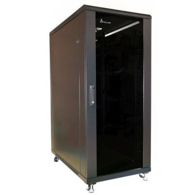 7. Extralink - 19" 27U 600x800 Black Flat-Pack Cabinet