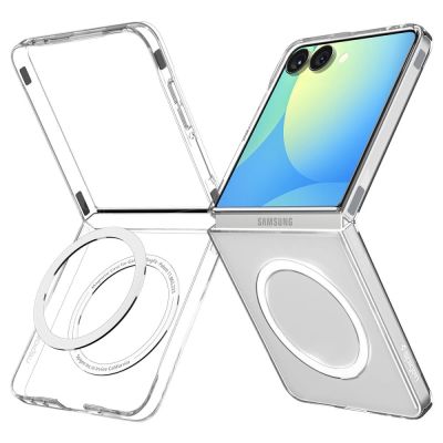 2. Spigen AirSkin Mag MagSafe Case for Samsung Galaxy Z Flip 7 - Clear and White