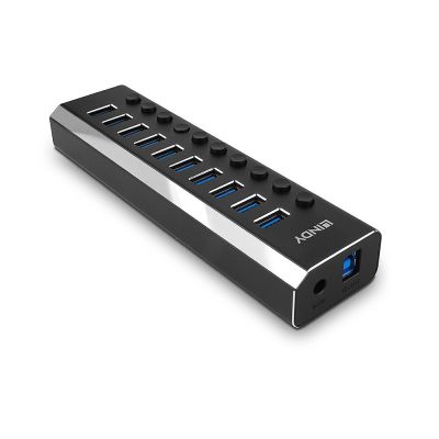 2. Lindy 43370 USB 3.2 Gen 1 (3.1 Gen 1) Type-B 5000 Mbit/s Hubs and Concentrators Black