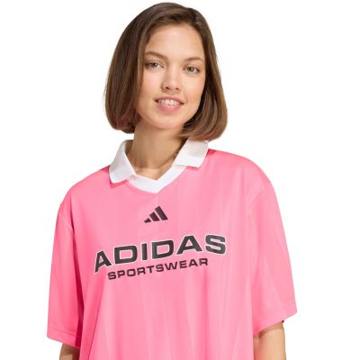 11. Adidas Tiro Q4 women's t-shirt pink JN2747
