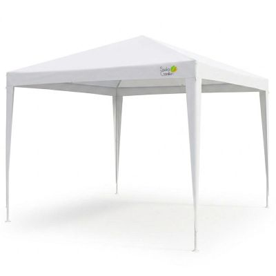 4. GARDEN TENT PAVILION PE 3x3x2.45M WHITE SASKA GARDEN