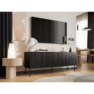 3. ISLA TV cabinet 150.5x40x60 black matt