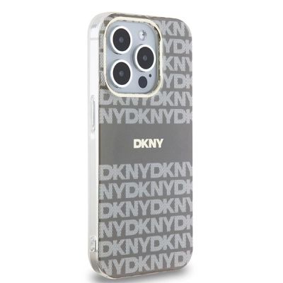 4. DKNY IML Mono & Stripe MagSafe case for iPhone 15 Pro - beige