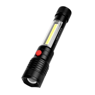 25. ESPERANZA ALUMINUM FLASHLIGHT WITH SIDE LIGHT COB APATE EOT069