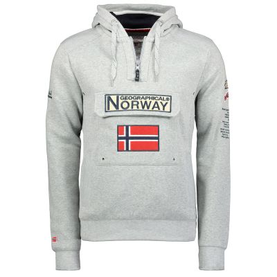 Geographical Norway 3/4 Gymclass sweatshirt 100 M WU4184H/GN B-Grey