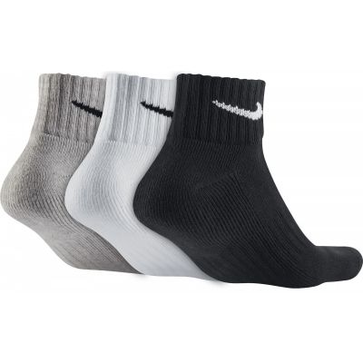 2. Nike 3-Pack Value Cotton Quarter Socks SX4926-901