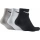 2. Nike 3 pack Value Cotton Quarter SX4926-901 socks