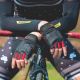 5. Rockbros S169BR XL cycling gloves with gel inserts - black and red