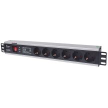 Intellinet 713962 PDU 6-Outlet Power Distribution Unit 1.5U Black