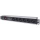Intellinet 713962 PDU 6-Outlet Power Distribution Unit 1.5U Black