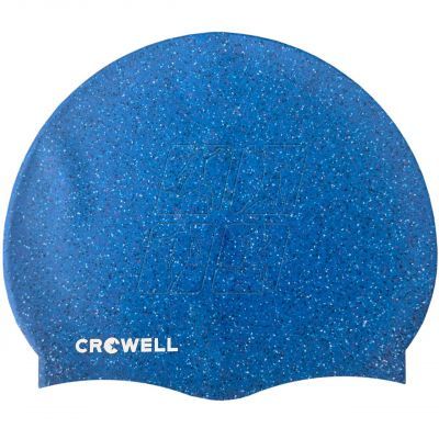 Silicone swimming cap Crowell Recycling Pearl blue col.5