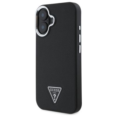 2. Guess GUHMP16MPGTSPSK iPhone 16 Plus 6.7" black/black hardcase Grained Triangle MagSafe