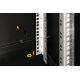 30. Unique 19" 12U wall-mounted network cabinet 600x450, glass door, black, undivided, assembled, 100kg
