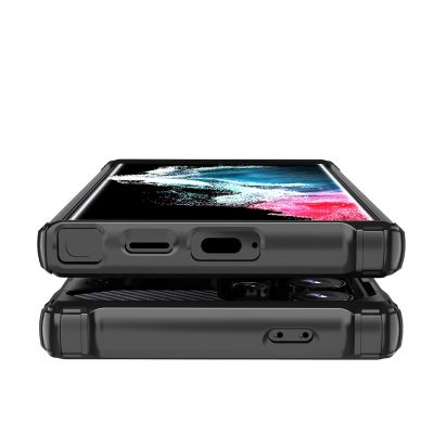8. Hybrid Armor Case for Samsung Galaxy S25 Ultra Armored Hybrid Case - Black