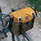 6. Rockbros W019 Handlebar Bike Bag 13.5-24L - Green-Orange