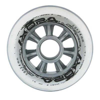 9. PU 80x24 82A TRANSPARENT WHEELS (4 pcs.) NILS EXTREME