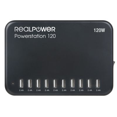 RealPower Power Station 120 Smartphone, Tablet Black Alternating Current Internal