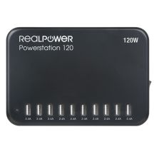 RealPower Power Station 120 Smartphone, Tablet Black Alternating Current Internal