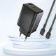 2. Dudao A29 65W GaN Wall Charger 2 x USB-C + 1 x USB-A - Black