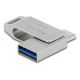 4. DeLOCK Pendrive USB-C + Type-A 5 Gbps 64 GB - metal casing