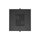 7. Floor-standing 19" 15U 600x600 RACK installation cabinet, black, perforated doors, Lanberg (flat pack)
