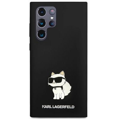 3. Karl Lagerfeld Silicone Choupette case for Samsung Galaxy S24 Ultra - black