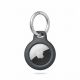 6. Tech-Protect Rough Case for Apple AirTag with Ring - Black