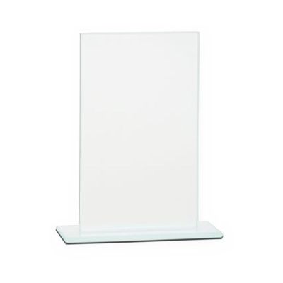 6. Glass trophy with a broken base