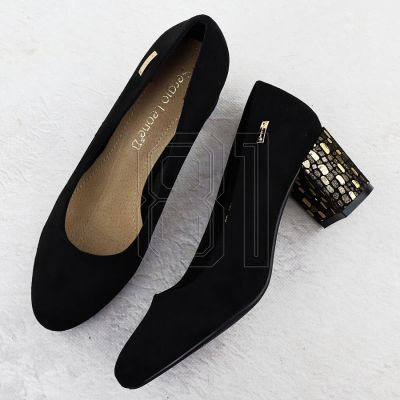 16. Suede high heel pumps Sergio Leone W SK314D black