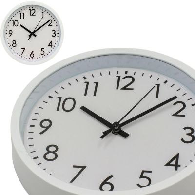 6. PP WALL CLOCK 20CM WHITE