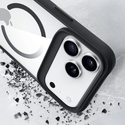 6. 3mk Satin Armor MagCase for iPhone 17 Pro Max - Transparent Black