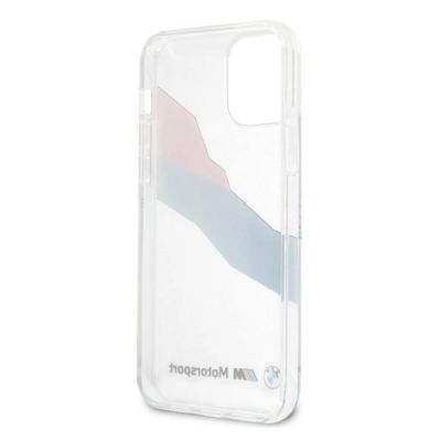 7. BMW Motorsport Tricolor Case for iPhone 12 Pro Max - Transparent