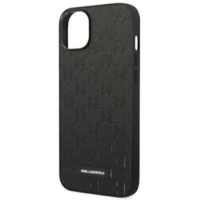 6. Karl Lagerfeld KLHCP14MSAKLHPK iPhone 14 Plus 6.7 "hardcase black / black Saffiano Mono Metal Logo