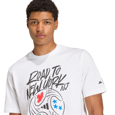 4. Men's adidas FIFA World Cup 26™ Road to NYNJ Graphic T-Shirt White KB2535