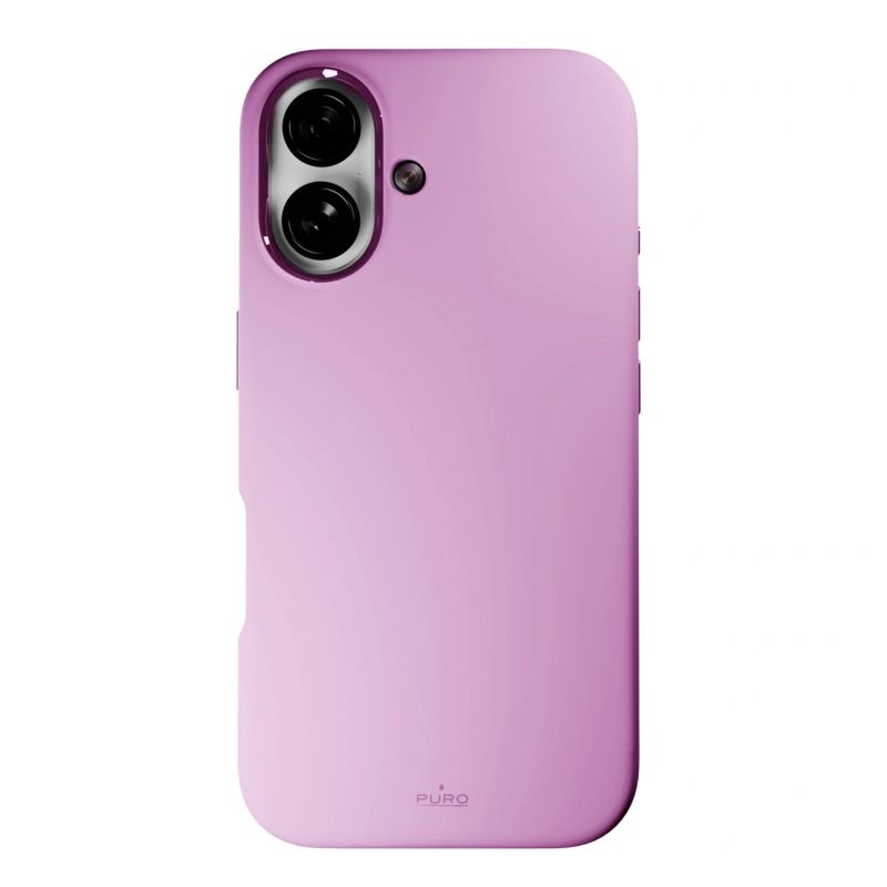 4. Puro Icon Mag Pro MagSafe Silicone Case for iPhone 16 - Pink