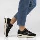 7. Women's leather shoes, sneakers, black Filippo DP7772