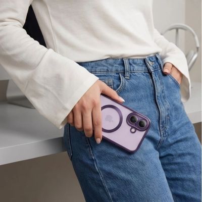 7. Tech-Protect MagFlex Case for iPhone 17 - Transparent Purple