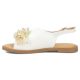 3. Women's sandals with beads, white, Filippo DS7900