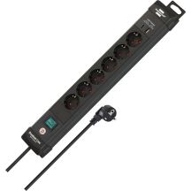 Brennenstuhl 1951160608 3 m power strip 6 x network sockets Indoor Black