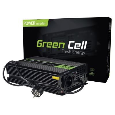 GREEN CELL INV07 INVERTER 12V-230V 300W/600W PURE SINE WAVE