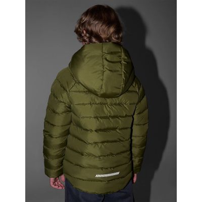 8. Boy's double-sided down jacket with synthetic filling 4F 4FJRAW25TDJAM0790-43S