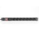 5. Digitus PDU 19" Rackmount Power Strip, 7x Schuko sockets, 2.0m, 1x Unischuko plug, 16A, on/off, surge protection, aluminum profile