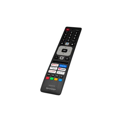 4. SHARP 55JP7265E QLED 55" 4K Ultra HD Google TV Dolby Digital Plus Black