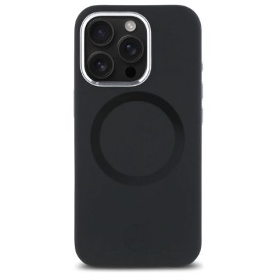 3. Mercedes Silicone Tonal Logo MagSafe iPhone 16 Pro Case - Black