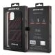 8. AMG Silicone Large Rhombuses Pattern MagSafe Case for iPhone 15/14/13 - Black