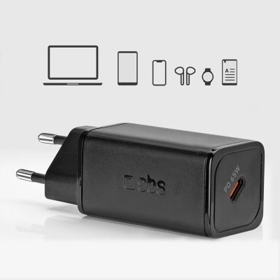 10. SBS TETRGAN1C65W 65W GaN Power Delivery Charger - Black