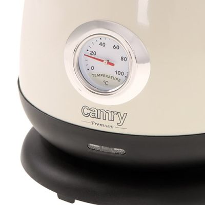 4. CAMRY CR 1344c cream electric kettle