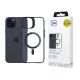 15. 3mk Satin Armor MagCase with MagSafe for iPhone 15 - Clear with Black Frame