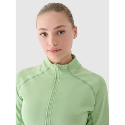 8. Women's slim quick-drying training sweatshirt 4F 4FWAW24TFSWF411-41S